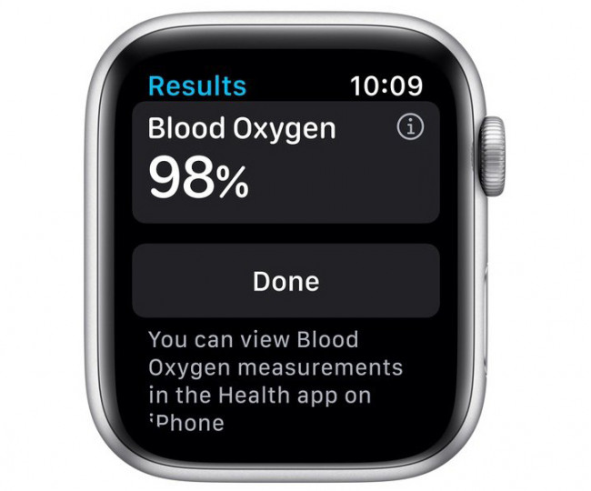 Apple Watch 6 44mm GPS Silver Aluminium Case w. White Sport Band (M00D3) б/у